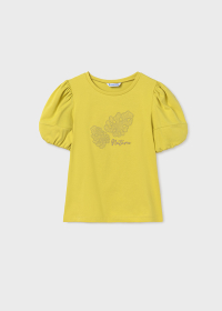 Girls' appliqué T-shirt