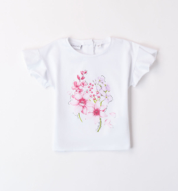 Girl's T-shirt with ruffles