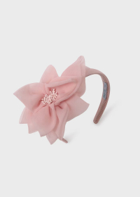 Girls' organza flower headband