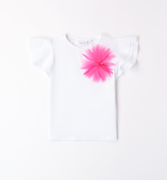 detail Girls' flower T-shirt