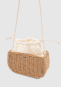 preview Girls' raffia-style handbag with lace