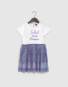 preview Girls' dress with ruffle skirt