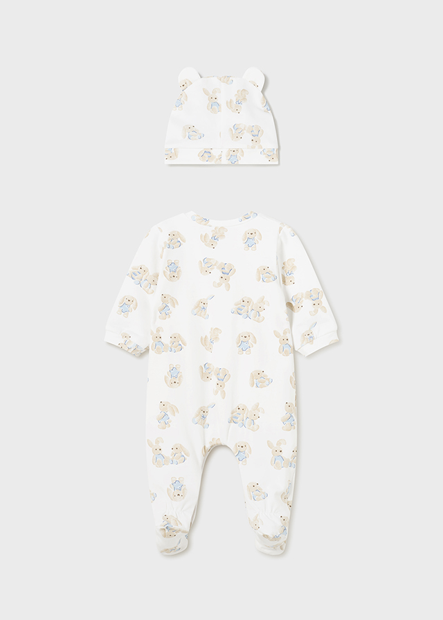 detail Newborn sleepsuit with hat