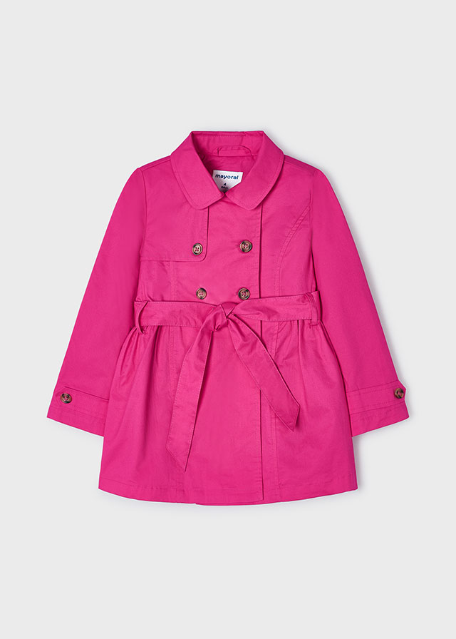 detail Girls' tie trench coat